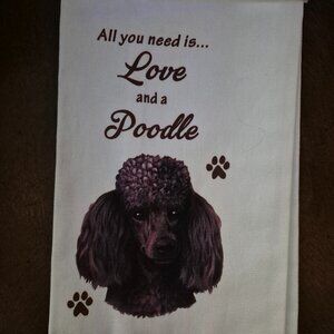 Poodle Black- Kitchen towel- E&S PETS GIFT
